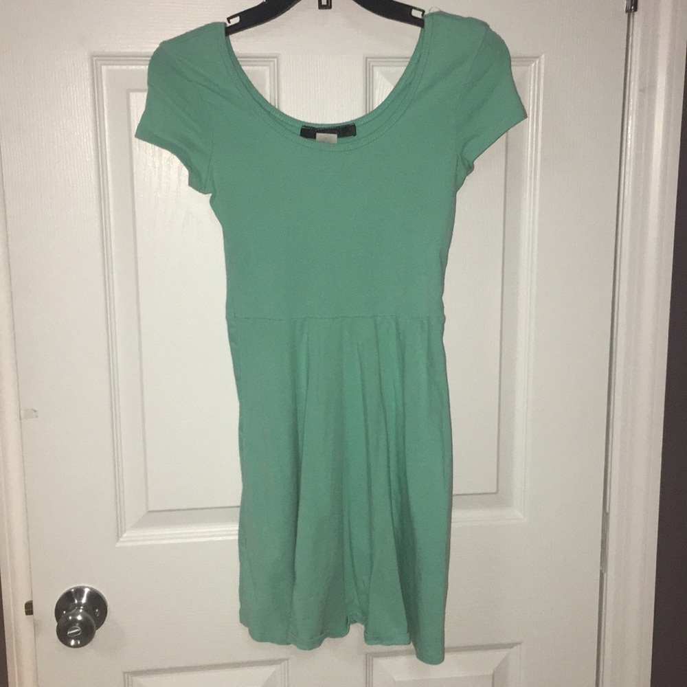 Mint Green Mini Jersey Dress
